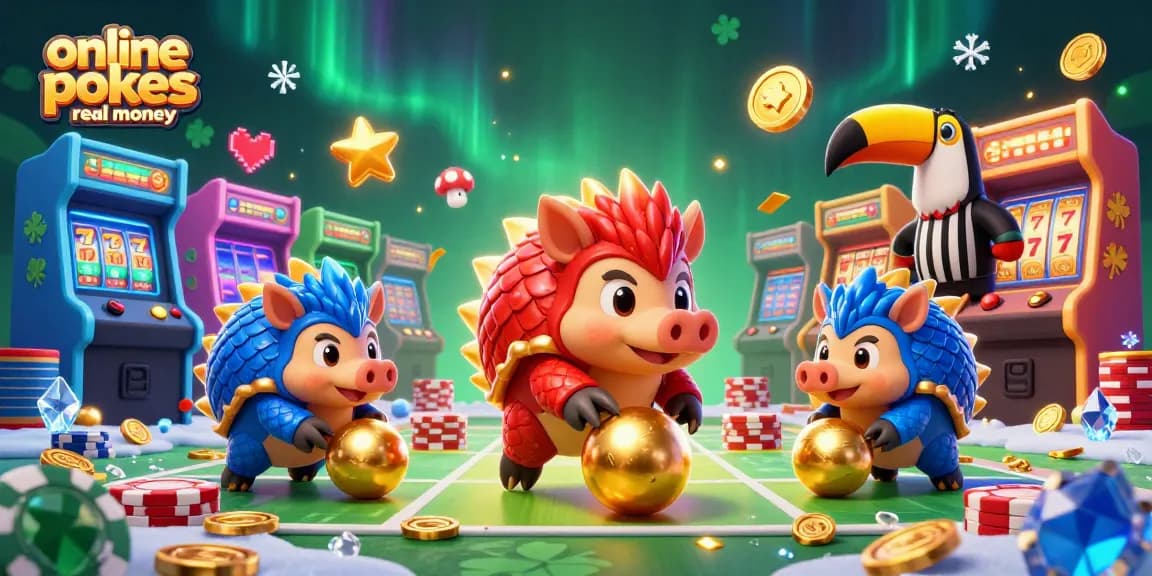Engage with vibrant online pokies real money as rival pangolins compete in a thrilling casino game.