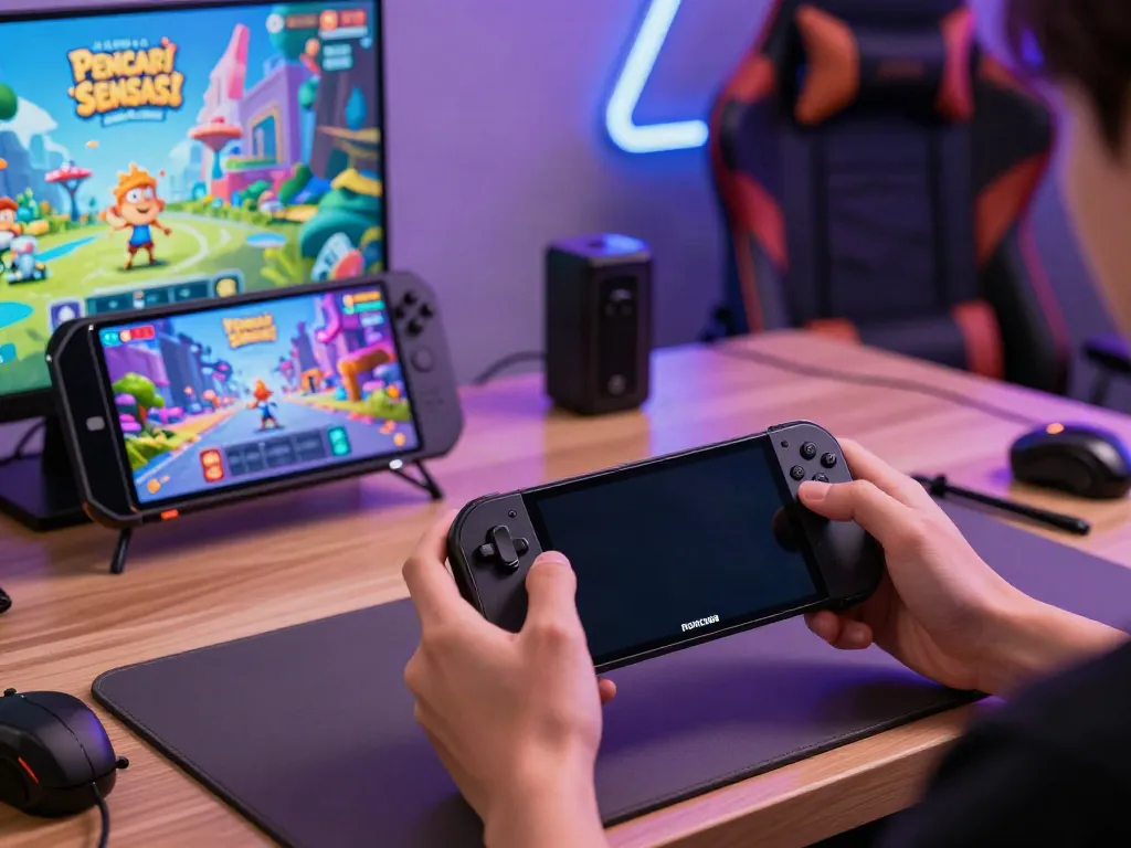 Player exploring the ROKOK88 APK in a vibrant mobile gaming setup.